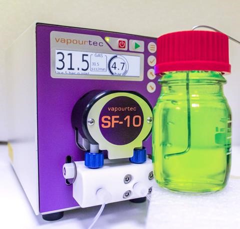 SF-10 flow chemistry gas mode pump
