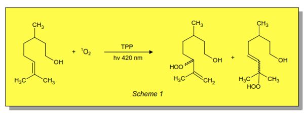 Application Note 43 – Singlet oxygen reaction Application Note 43 – Singlet oxygen reaction in continuous flow, an example of an ene reaction.