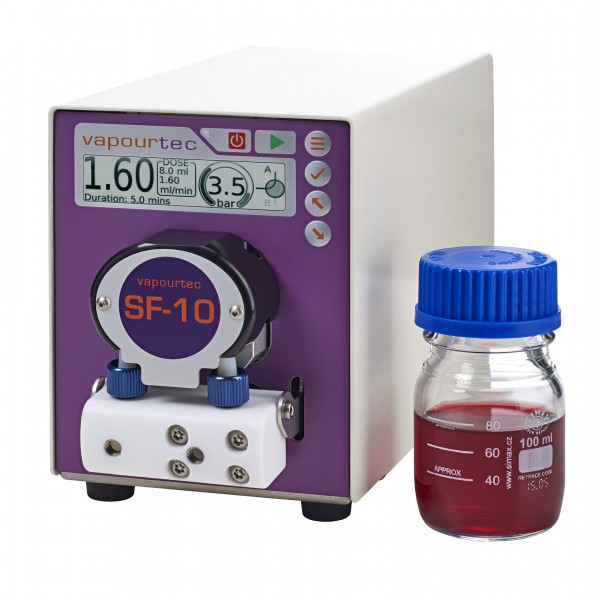 SF-10 reagent pump front - with reagent bottle