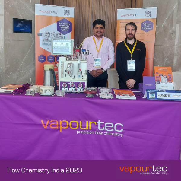 Vapourtec Presents at Flow Chem India 2023 (1) Vapourtec-Presents-at-Flow-Chem-India-2023-1