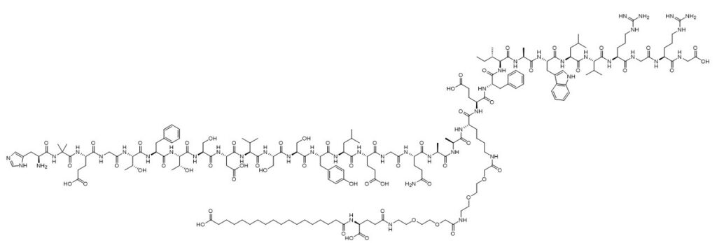 chemical structure of semaglutide