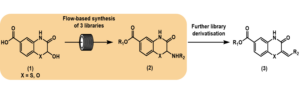 Continuous flow was used to facilitate synthesis of a range dynamin GTPase inhibitors