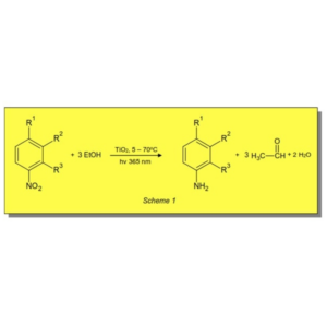 Photochemical hydrogenation of a range of Nitro compounds