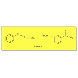 Selective oxidation using 50% aqueous hydrogen peroxide