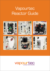 Vapourtec reactor guide